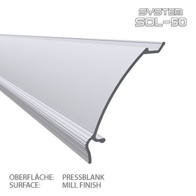 SOL-50 Abschlussblende 4m pressblank Standard