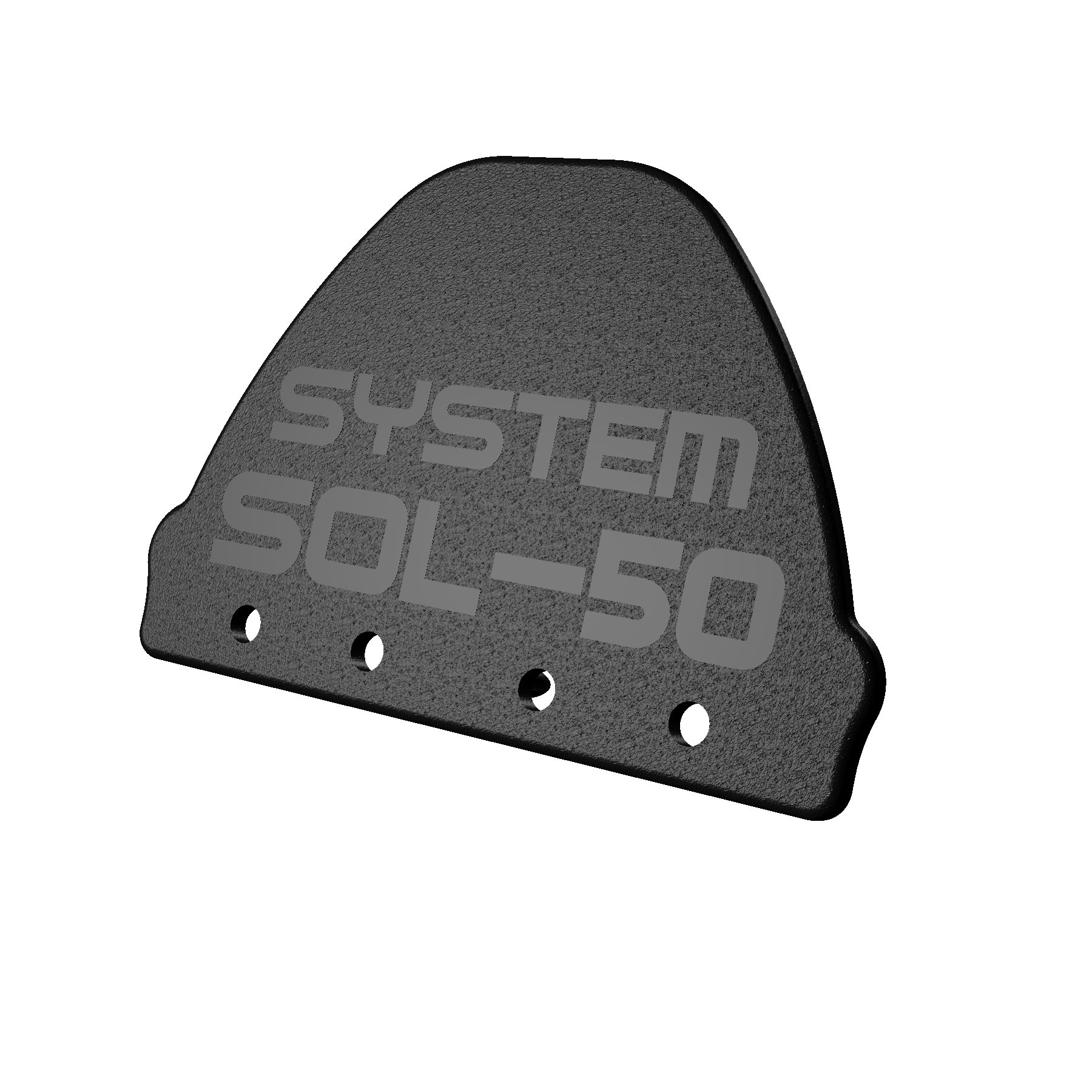 SOL-50 Standard Horizontalendkappe VE10 schwarz