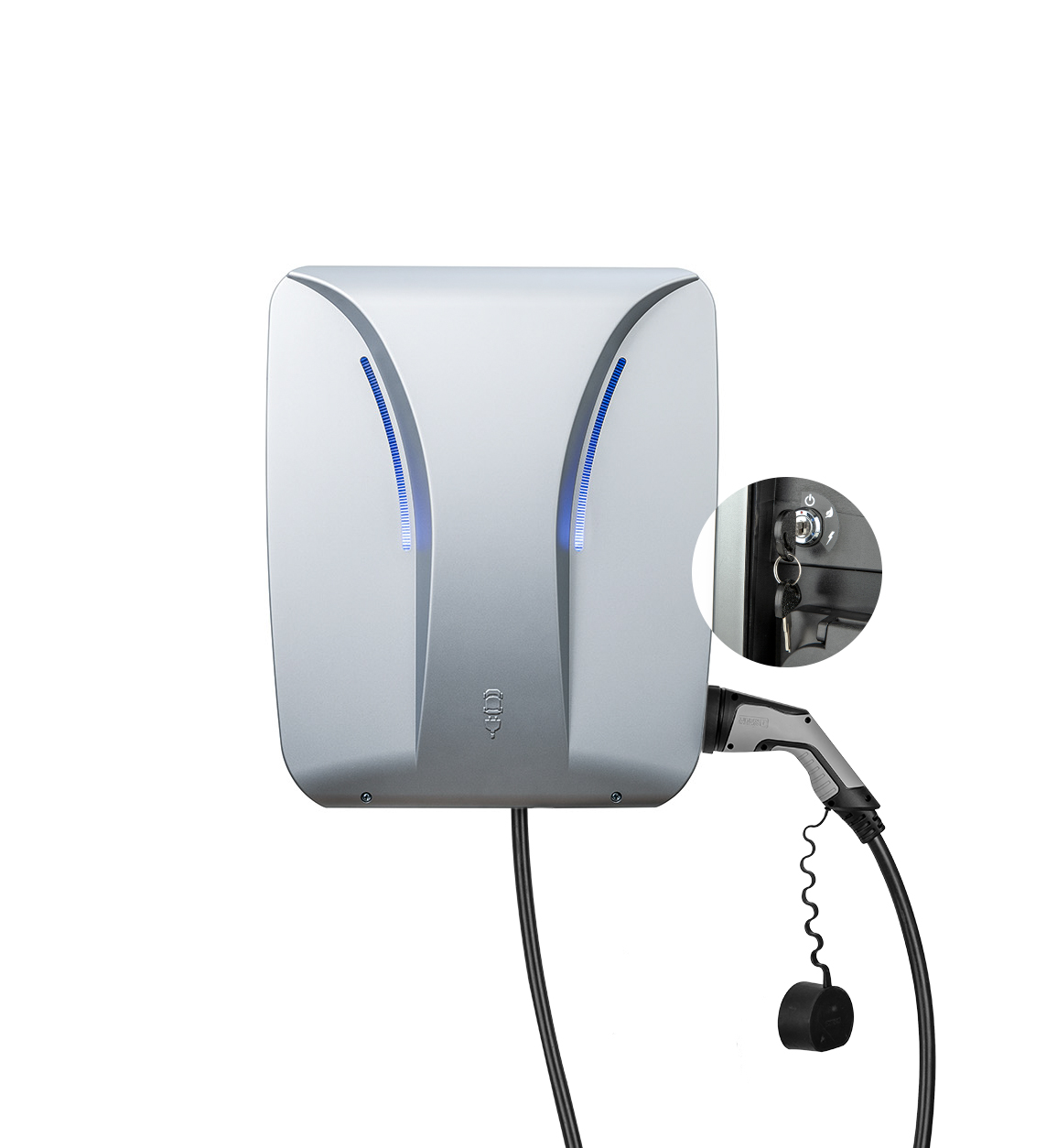 Hardy Barth cPH2 - 1T22 Typ 2 Ladekabel 5m glatt, Schlüsselschalter „Modi“