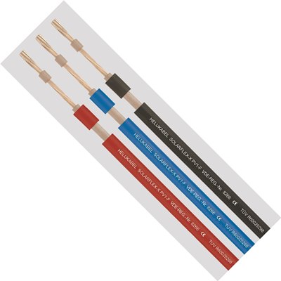 DC-Solarleitung Solarflex -X H1Z2Z2-K 1x6qmm  Rot