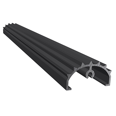 SOL-50 Leiternprofil-Sprosse 1m schwarz