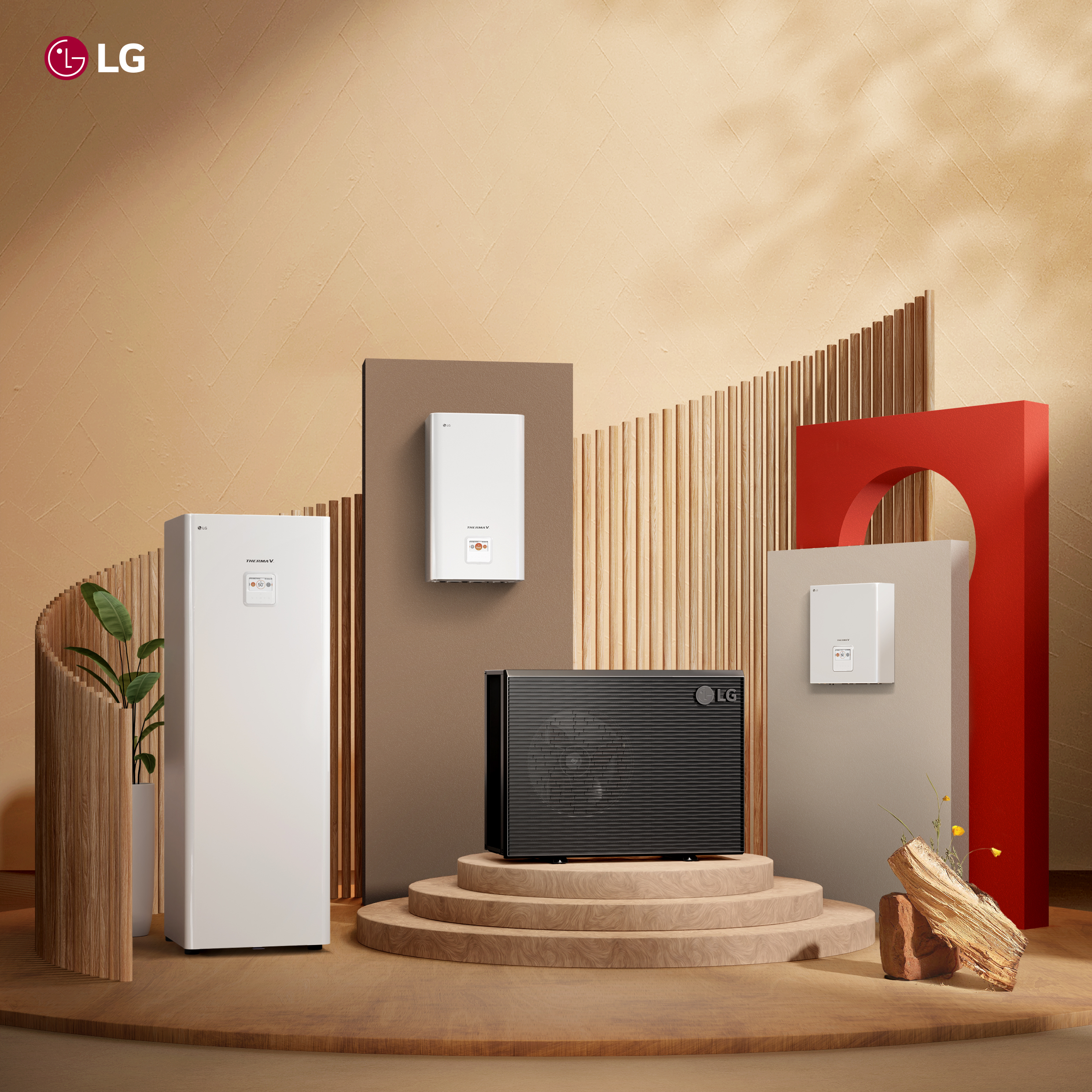 LG THERMA V R290 MONOBLOC 14,0 kW mit Hydraulikeinheit