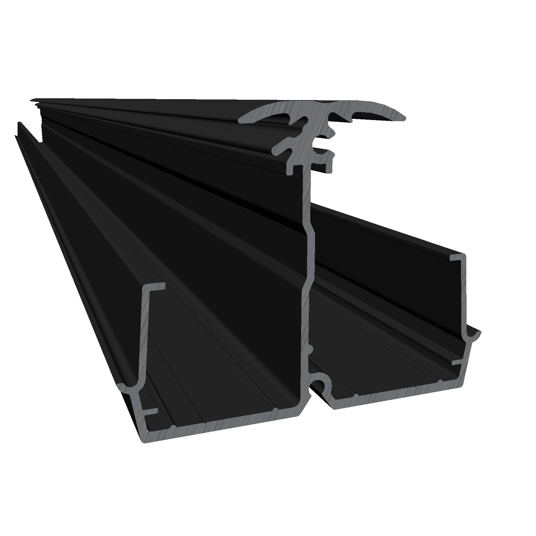 SOL-30 L-Horizontalprofil 4m Black VE54
