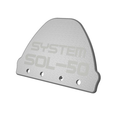 SOL-50 Premium Horizontalendkappe VE10 grau