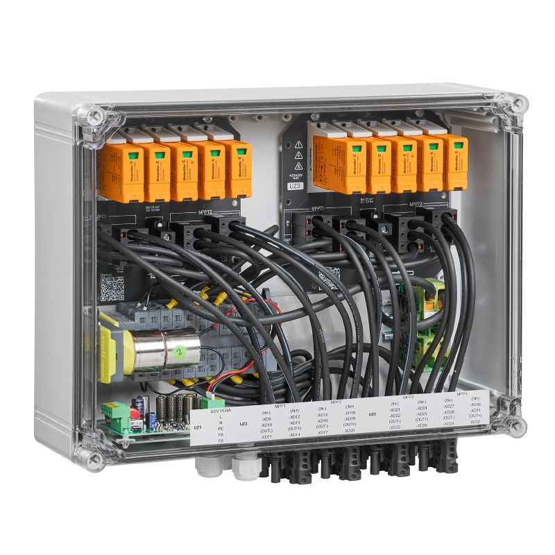 Weidmüller Feuerwehrschalter 1100V, 4 MPP, 2 Ein-/1 Ausgang pro MPP, ÜSS I / II, Fernabschalter, WM4C
