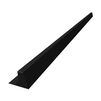 SOL-50i Seitliches-Abschlussblech 2m schwarz Premium