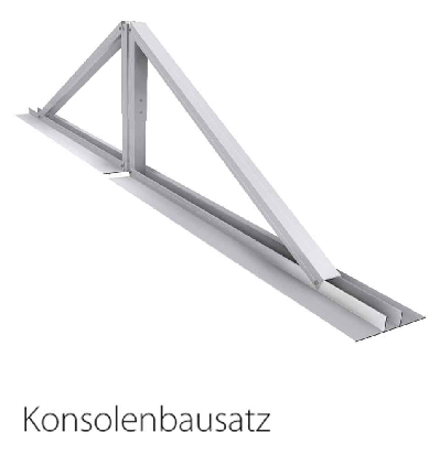SOL-50 2x21°Q O/W Konsolenbausatz Flachdach DuoFlex