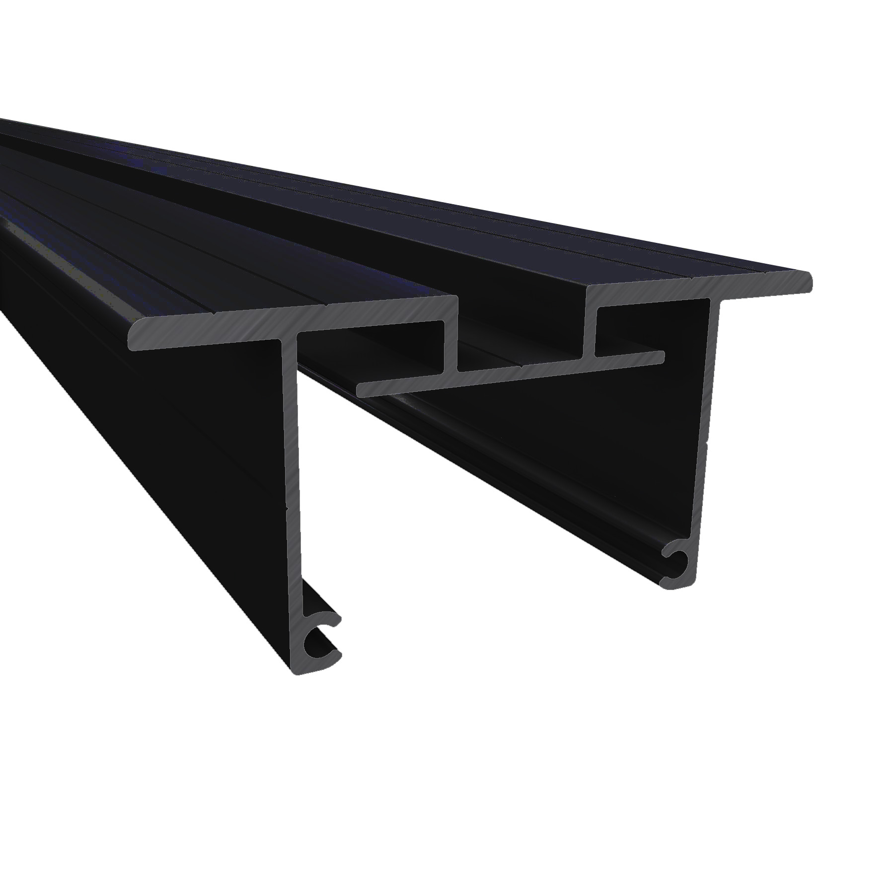 SOL-50 XL-Vertikalprofil 2m schwarz