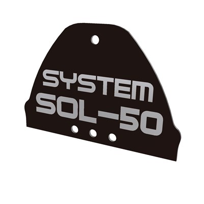 SOL-50 Premium Alu-Horizontalendkappe VE10 schwarz
