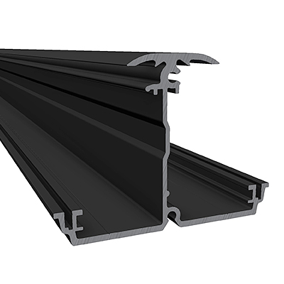 SOL-50 Carport Horizontalprofil 3,42m schwarz